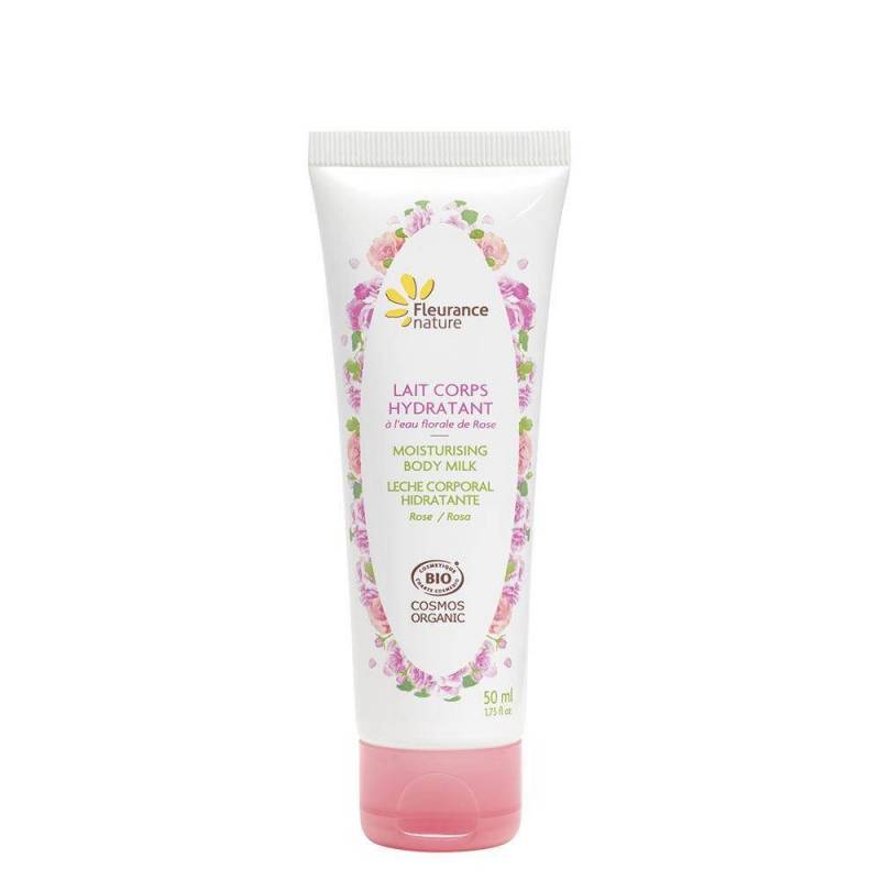 Lapte de corp hidratant cu trandafiri, 50ml - Fleurance Nature