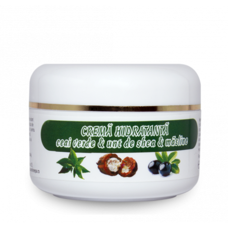 Crema faciala HIDRATANTA cu ceai verde si unt de shea, 100ml - Kosmo Line