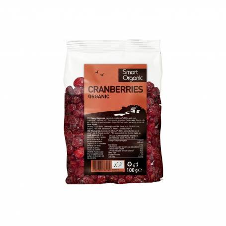 Merisoare confiate cu suc de mar 100g ECO-BIO - Dragon Superfoods