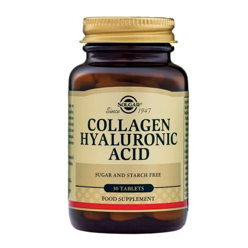 Collagen hyaluronic acid complex 750 / 120mg, 30tb - solgar
