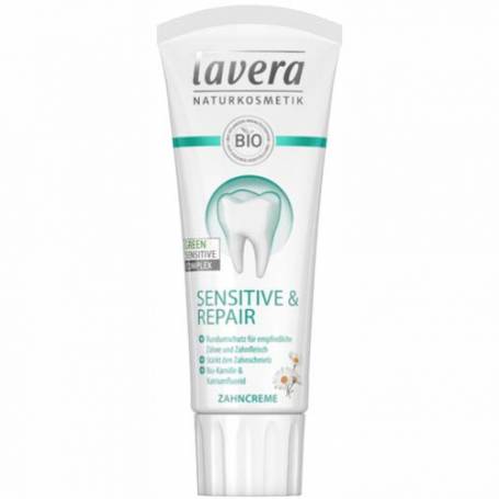 Pasta de dinti sensitiv cu musetel (cu fluor), senzitive and repair, eco-bio 75ml - Lavera