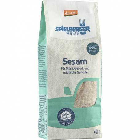 Seminte de susan integral nedecojit, eco-bio, 400g - Spielberger