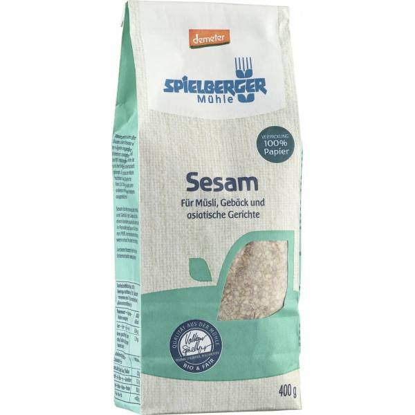 Seminte de susan integral nedecojit, eco-bio, 400g - spielberger