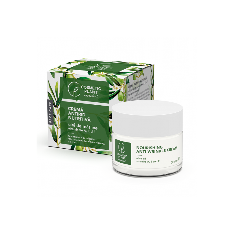 Crema antirid nutritiva cu ulei de masline si vitamina A, E si F,