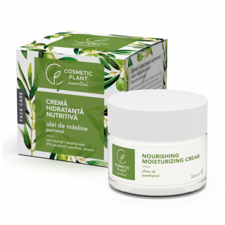 Crema hidratanta nutritiva cu ulei de masline si pantenol, face care, 50ml - Cosmetic Plant