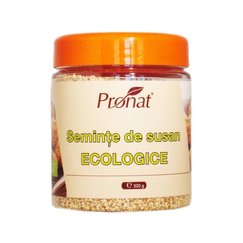 Seminte de susan integrale nedecorticate 300g borcan - ECO-BIO -