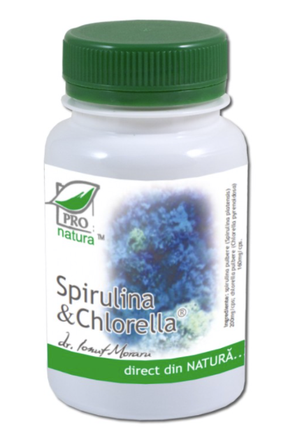 Medica - Pro Natura Spirulina si chlorella, 60cps - pro natura