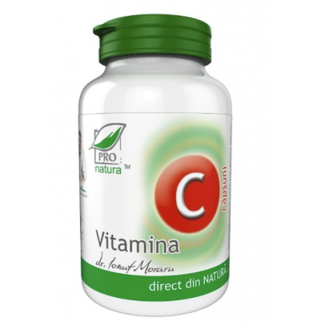 Vitamina C cu Capsuni, 60cpr - Pro Natura