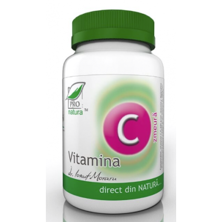 Vitamina C cu Zmeura, 60cpr - Pro Natura