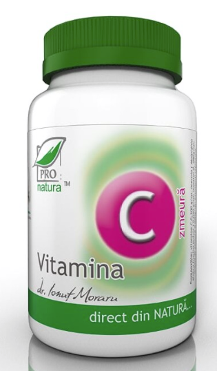 Medica - Pro Natura Vitamina c cu zmeura, 60cpr - pro natura