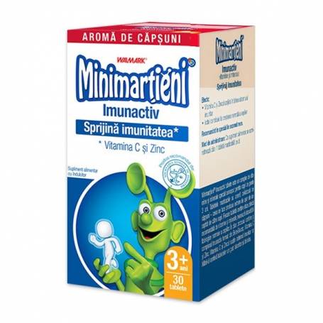 Minimartieni cu aroma de capsuni Imunactiv, 30tbl - Walmark