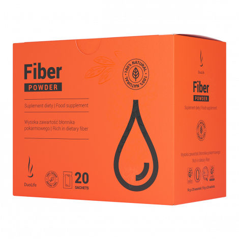 Fiber powder, fibre pulbere, 20 plicuri x 10g - duolife