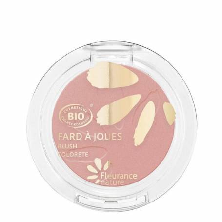 Fard de obraz pudriera, rose peche, eco-bio, 3.5g - Fleurance Nature