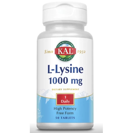 L-Lysine, 1000mg, 50cps - Secom - Kal