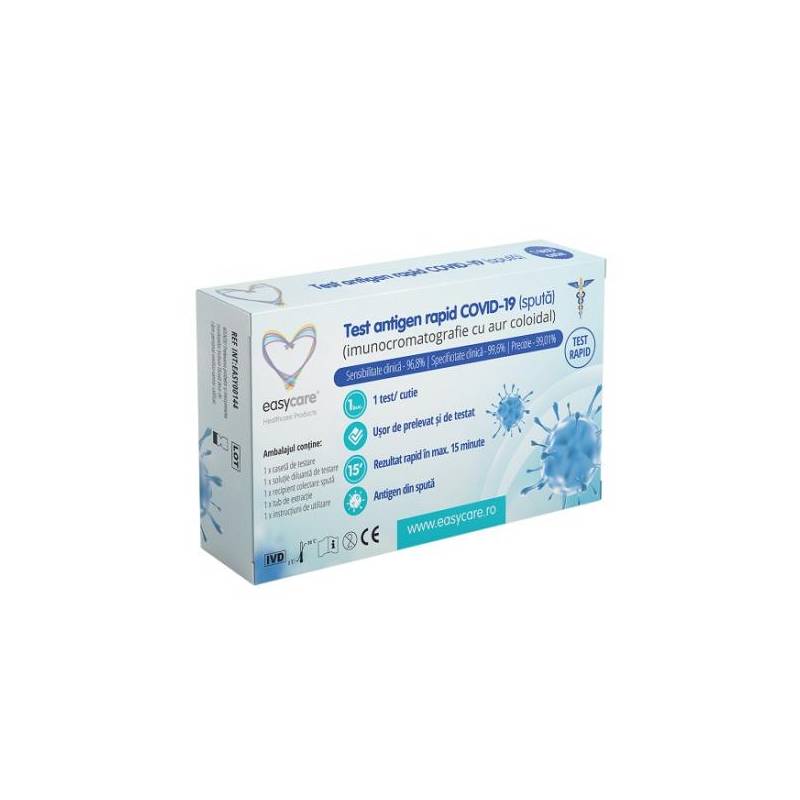 Test antigen rapid Covid-19 Sputa, 1buc - EasyCare