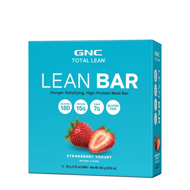 Total Lean Lean Bar, Baton Proteic, Cu Aroma De Capsuni Si Iaurt,