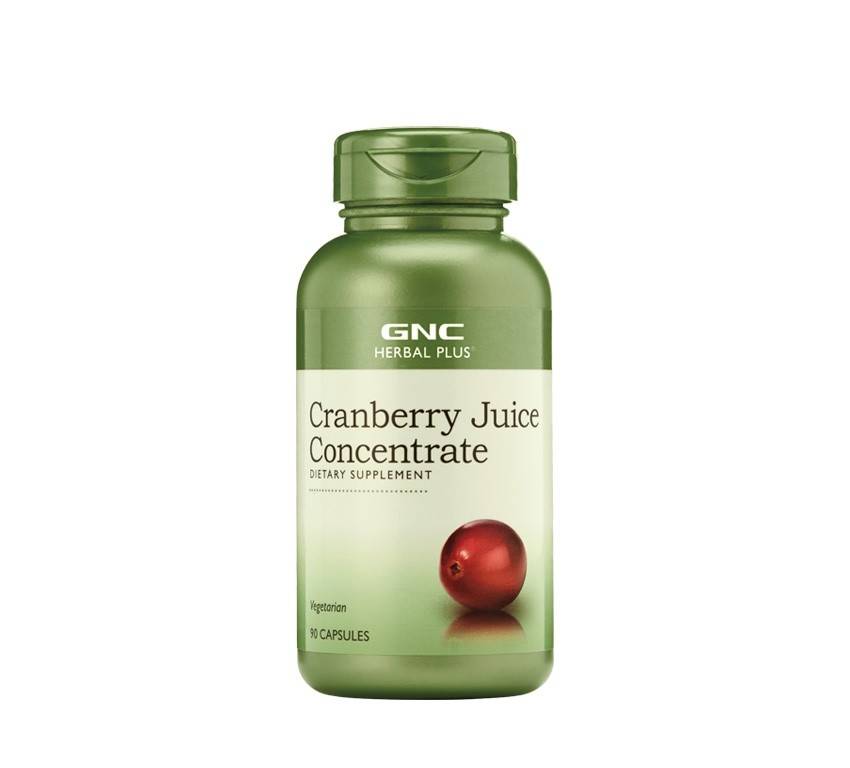 Herbal plus cranberry juice concentrate, concentrat din suc de merisor, 90cps - gnc