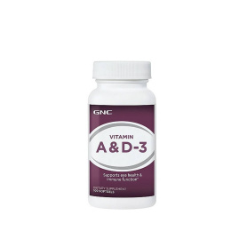 Vitamin A si D-3, Vitamina A 5000Ui Si Vitamina D-3 400 Ui, 100cps - Gnc