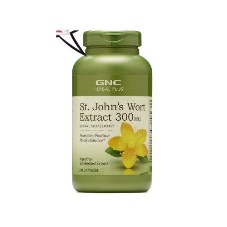 Herbal plus st. John’s wort, extract standardizat de sunatoare 300mg, 200cps - Gnc