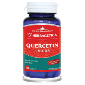 Quercetin + Vitamina D3, 60 capsule - Herbagetica
