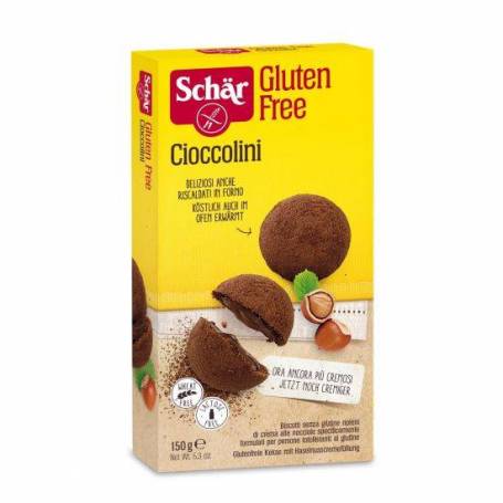 Biscuiti cu crema de alune, Cioccolini, fara gluten, 150g - Dr. Schar