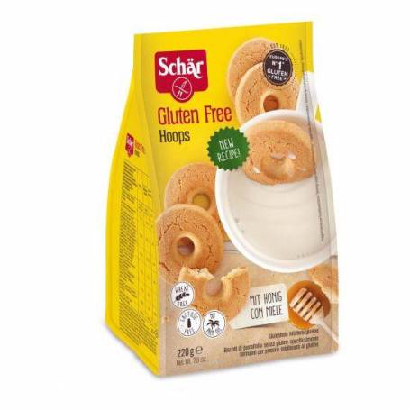 Biscuiti din aluat fraged, Hoops, fara gluten, 220g - Dr. Schar