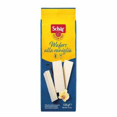 Napolitane cu crema de vanilie, Wafers Vaniglia, fara gluten, 125g - Dr. Schar