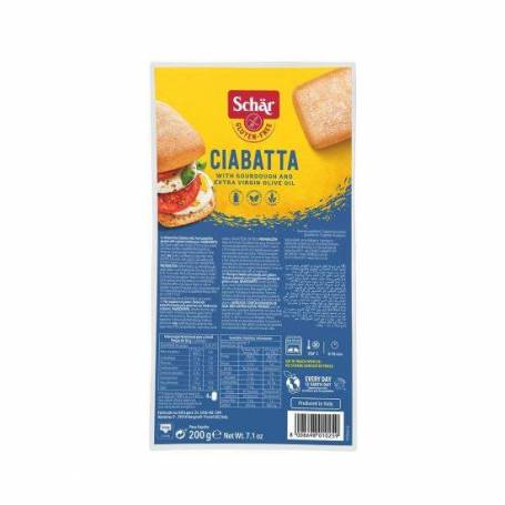 Paine ciabatta, Ciabattine, fara gluten, 200g - Dr. Schar