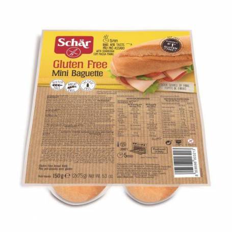 Mini baghete, Mini Baguette, fara gluten, 150g - Dr. Schar