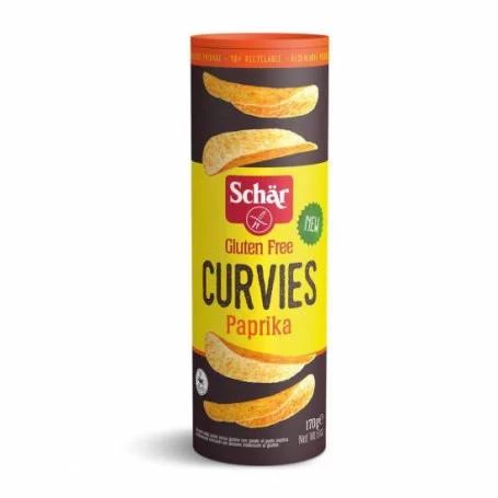 Chips cu paprika, Curvies, fara gluten, 170g - Dr. Schar