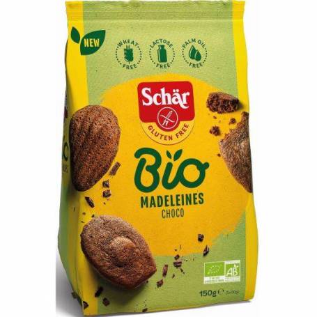 Madeleine cu ciocolata, fara gluten, eco-bio, 150g - Dr. Schar