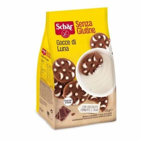 Fursecuri cu cacao, Goce di Luna, fara gluten, 175g - Dr. Schar