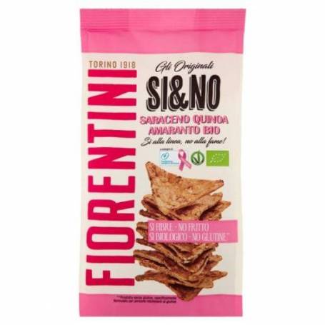 Chipsuri din hrisca quinoa si amarant, fara gluten, eco-bio, 80g - Fiorentini