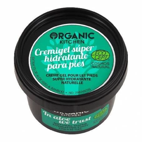Gel-crema pentru picioare cu Aloe Vera, 100ml - Organic Kitchen