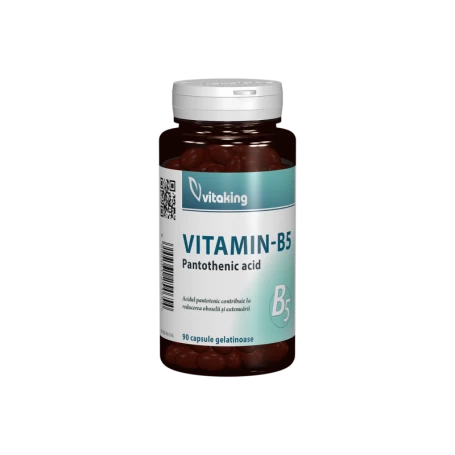 Vitamina B5, acid pantotenic, 200mg, 90cps - Vitaking