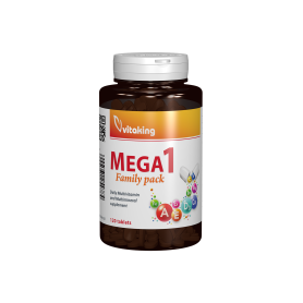 Multivitamina cu minerale Mega 1 cu folat natural, 120cpr - Vitaking
