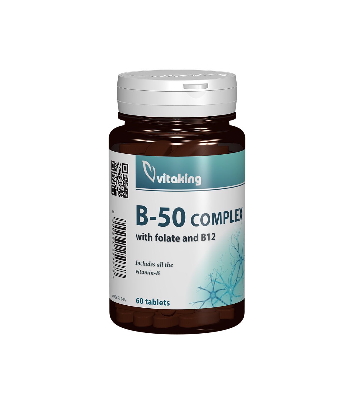 Complex mega b-50 cu folat, 60cpr - vitaking