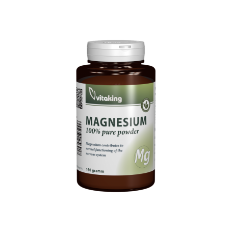 Pulbere de magneziu citrat, 160g - Vitaking
