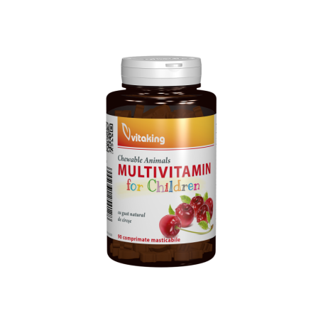 Multivitamina cu minerale pentru copii, 90cpr - Vitaking