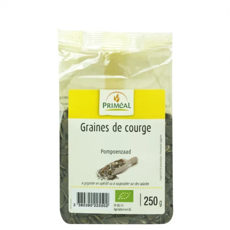 Seminte de dovleac, eco-bio, 250 g, PRIMEAL