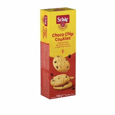 Biscuiti cu fulgi de ciocolata, Choco Chip Cookies, fara gluten, 100g - Dr. Schar