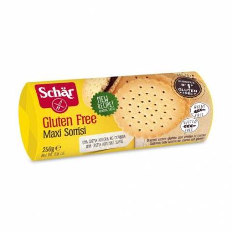 Biscuiti cu crema de cacao, Maxi Sorrisi, fara gluten, 250g - Dr. Schar