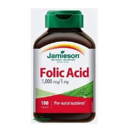 Acid folic, 1mg, 100tbs - Jamieson
