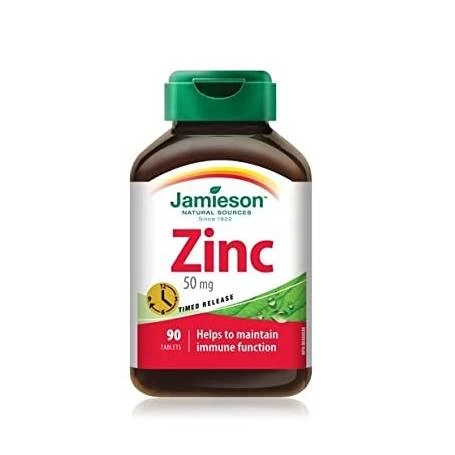 Zinc 50mg, 90tbl - Jamieson