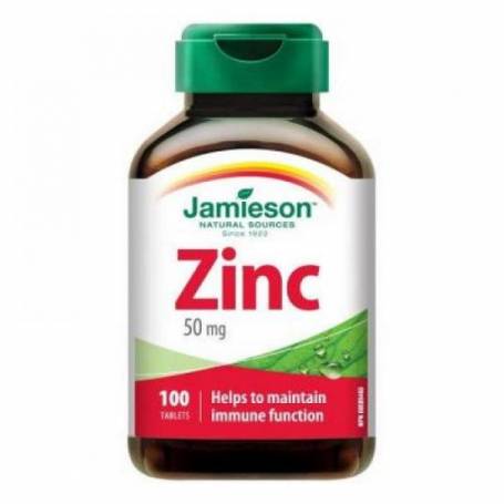 Zinc 50mg, 100tbl - Jamieson