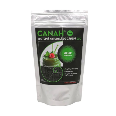 Pudra proteica de canepa, eco-bio, 300g - Canah