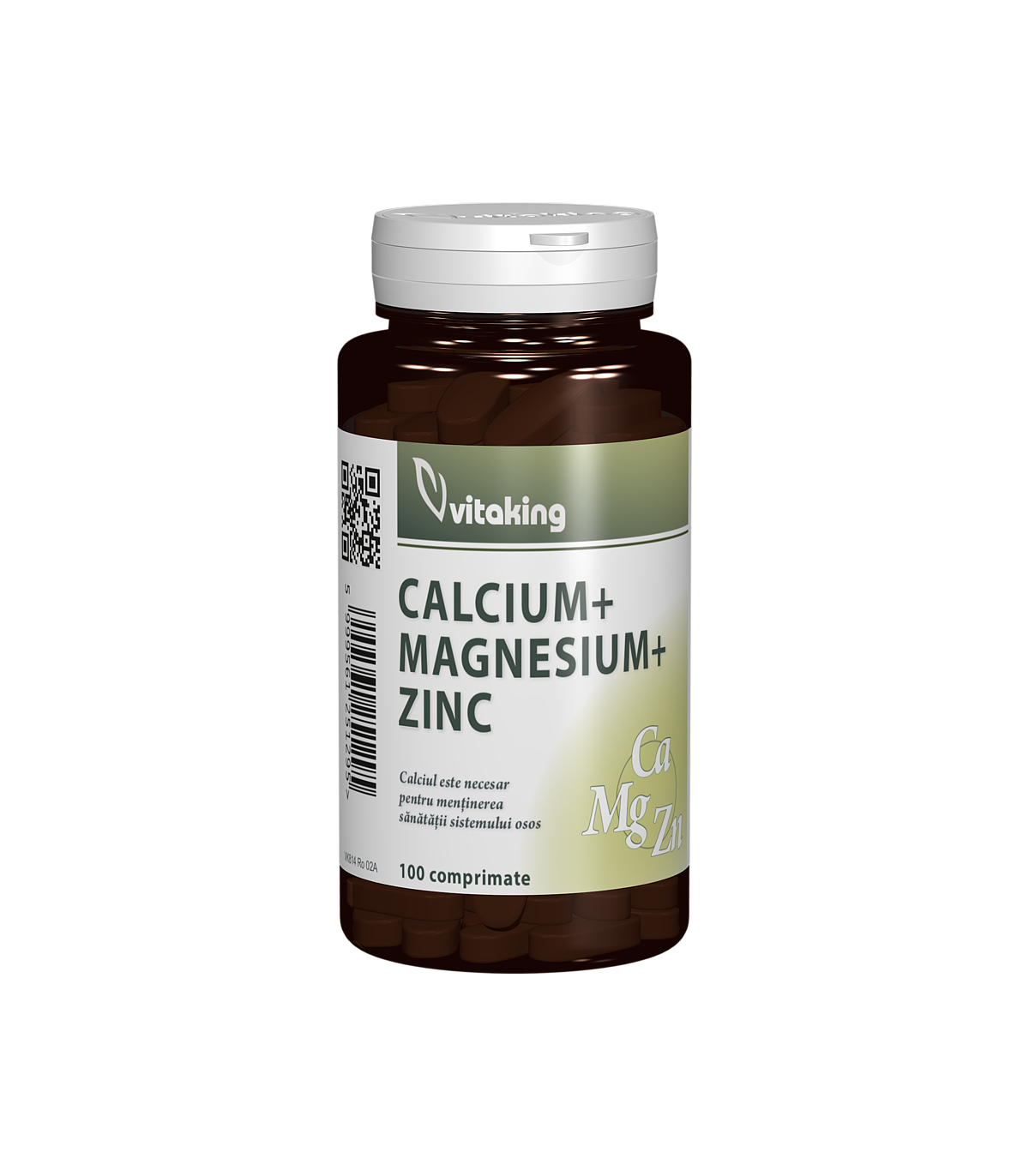 Calciu magneziu cu zinc, 100cpr - vitaking