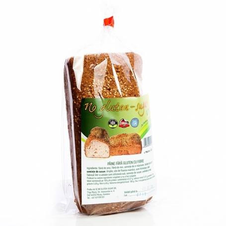 Paine cu fibre, fara gluten 500g - No Gluten Sugar