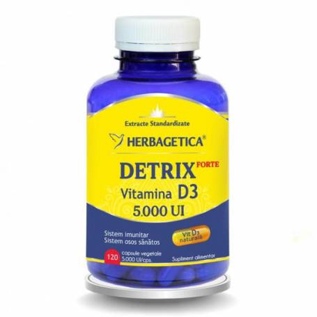 Detrix Forte Vitamina D3 5000ui, 120cps - Herbagetica