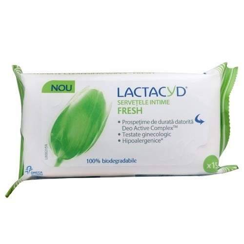 Interstar Servetele intime lactacyd fresh, 15bucati - omega pharma